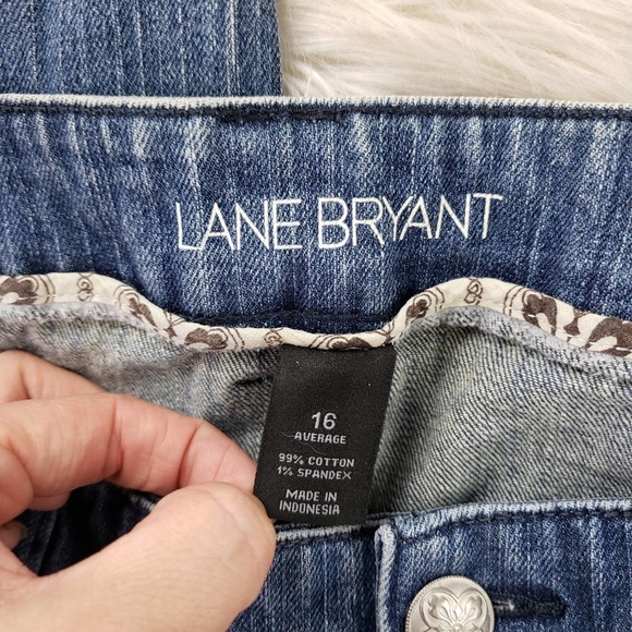 Lane Bryant denim distressed pants size 16 - Picture 3 of 7